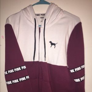 Zip-up Pink sweater (large)